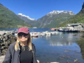 Walking along the Flam Valley in Norway